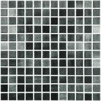 Плитка Vidrepur Antideslizante Niebla Negro 31.7x31.7 см, поверхность глянец, рельефная