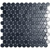 Плитка Vidrepur Circle 6005 Br Чёрный 29.5x31 см, поверхность глянец