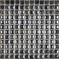 Плитка Vidrepur Elements Edna Black 31.7x31.7 см, поверхность глянец, рельефная