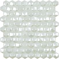 Плитка Vidrepur Honey Diamond White 30.7x31.7 см, поверхность глянец, рельефная