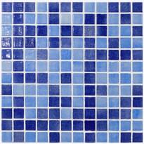 Плитка Vidrepur Ru Exclusive Mixed Niebla Azul Celeste/Niebla Azul Marino на бумаге 31.7x31.7 см, поверхность глянец