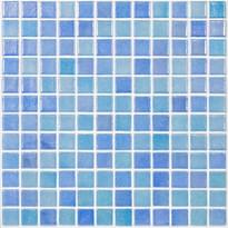 Плитка Vidrepur Shell Mix Blue 551/552 31.7x31.7 см, поверхность микс