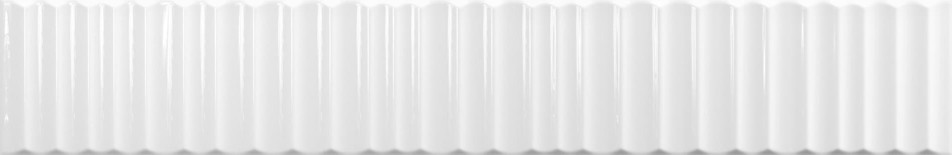 Плитка Vilar Albaro Metallica Tokyo White Brillo 5x30 см, поверхность глянец, рельефная