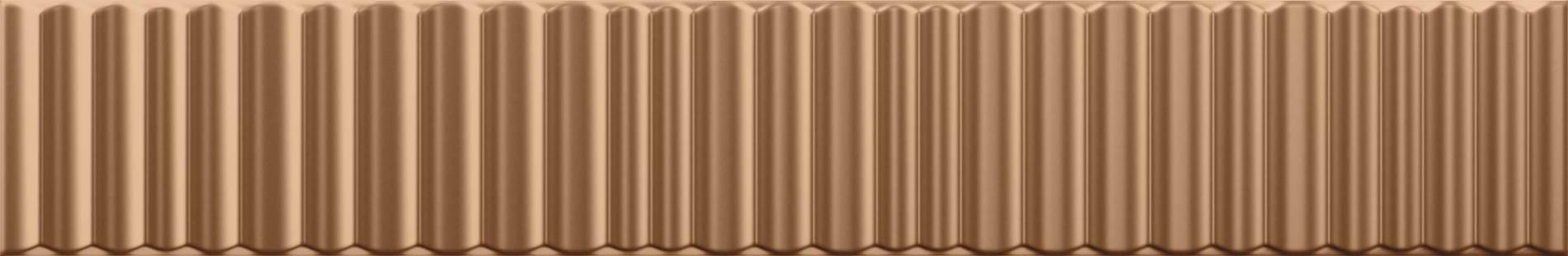 Плитка Vilar Arbaro Metallica Copper 5x30 см, поверхность глянец, рельефная