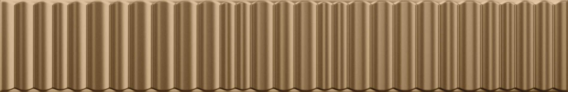 Плитка Vilar Arbaro Metallica Gold 5x30 см, поверхность глянец, рельефная