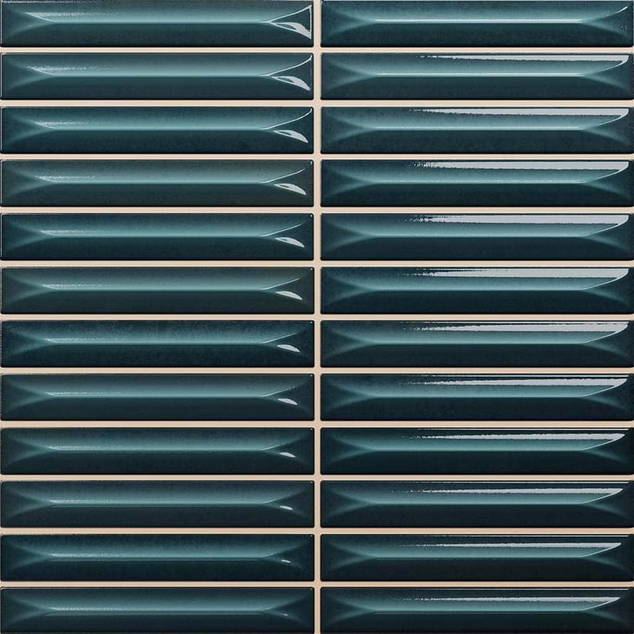 Плитка Vilar Arbaro Nairobi Arrow Blue 20x20 см, поверхность глянец, рельефная