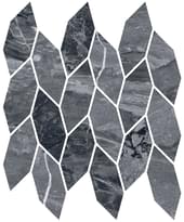 Плитка Villeroy Boch Timbre Dark Grey Full Lappato Rect Mosaico 26x32 см, поверхность полированная
