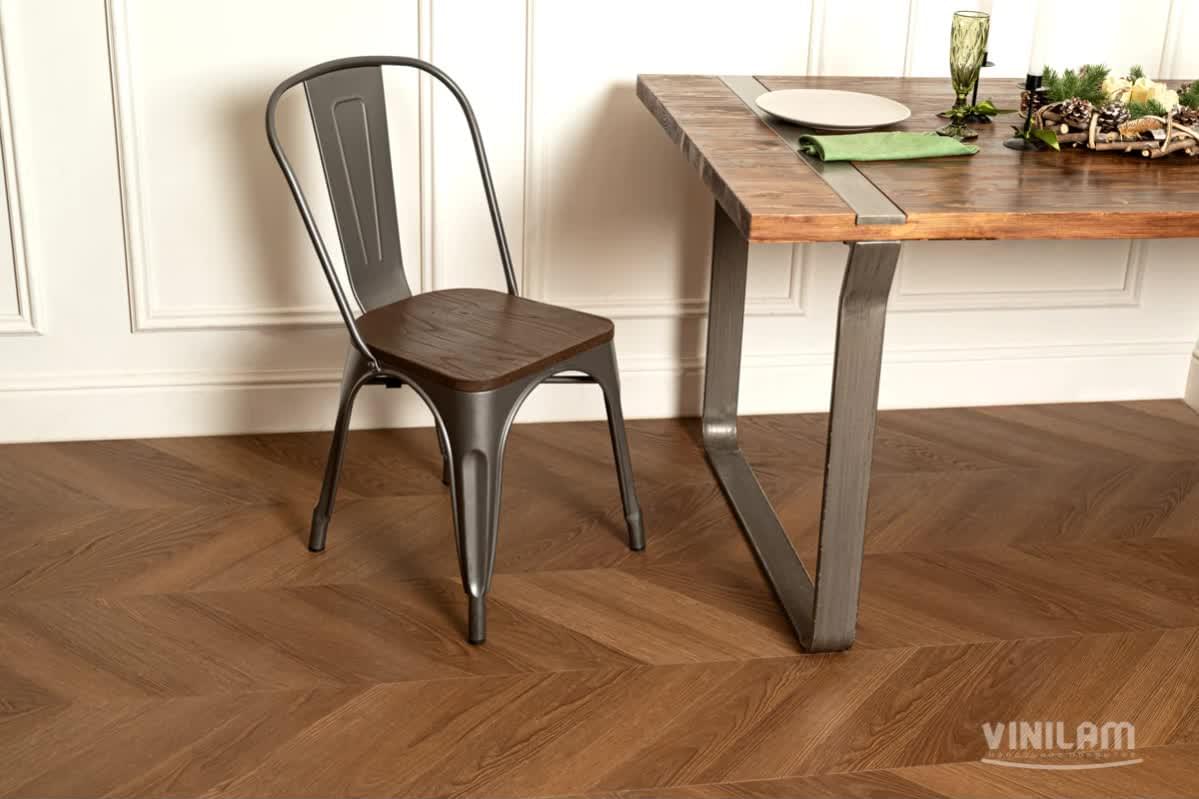 LVT фабрики Vinilam коллекция Parquet Chevron Glue