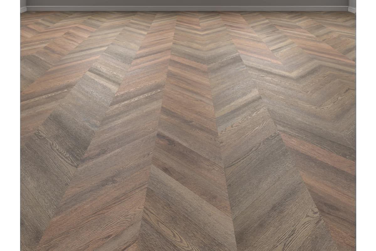 Vinilam Parquet Chevron Glue Шеврон Нормандия 11.5x69 см, поверхность нет, рельефная