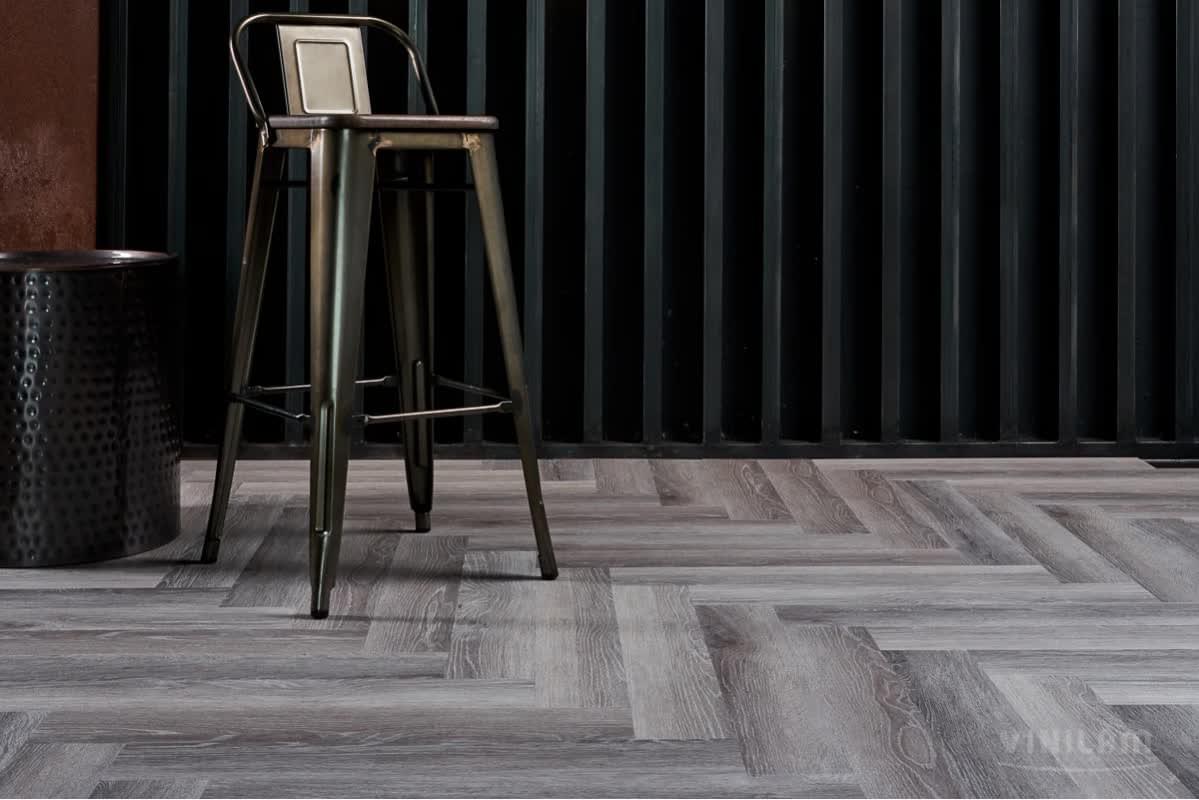 LVT фабрики Vinilam коллекция Parquet Herringbone Glue