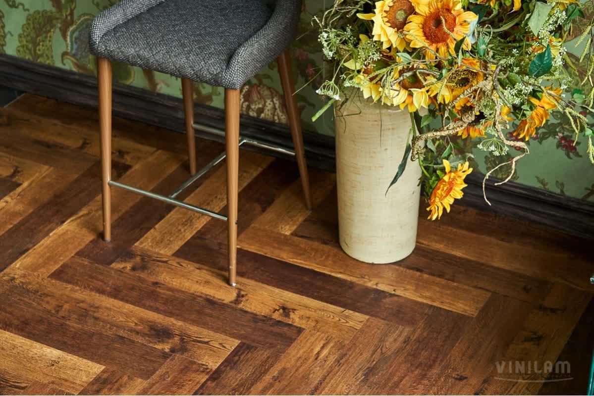 SPC фабрики Vinilam коллекция Parquet Herringbone