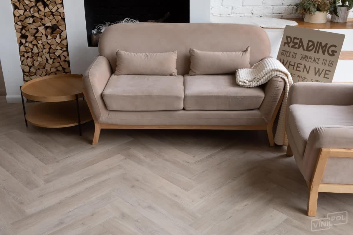LVT фабрики Vinilam коллекция VinilPol Herringbone Glue