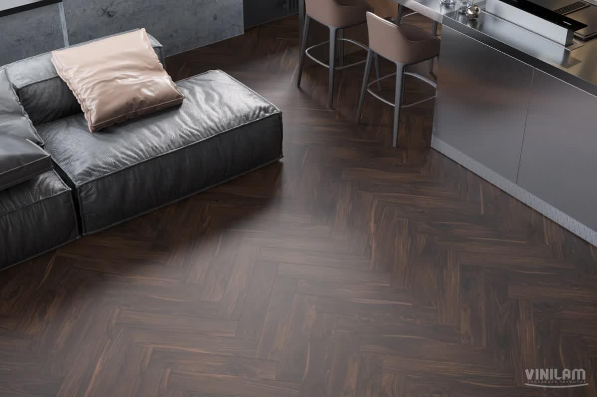 LVT фабрики Vinilam коллекция VinilPol Herringbone Glue