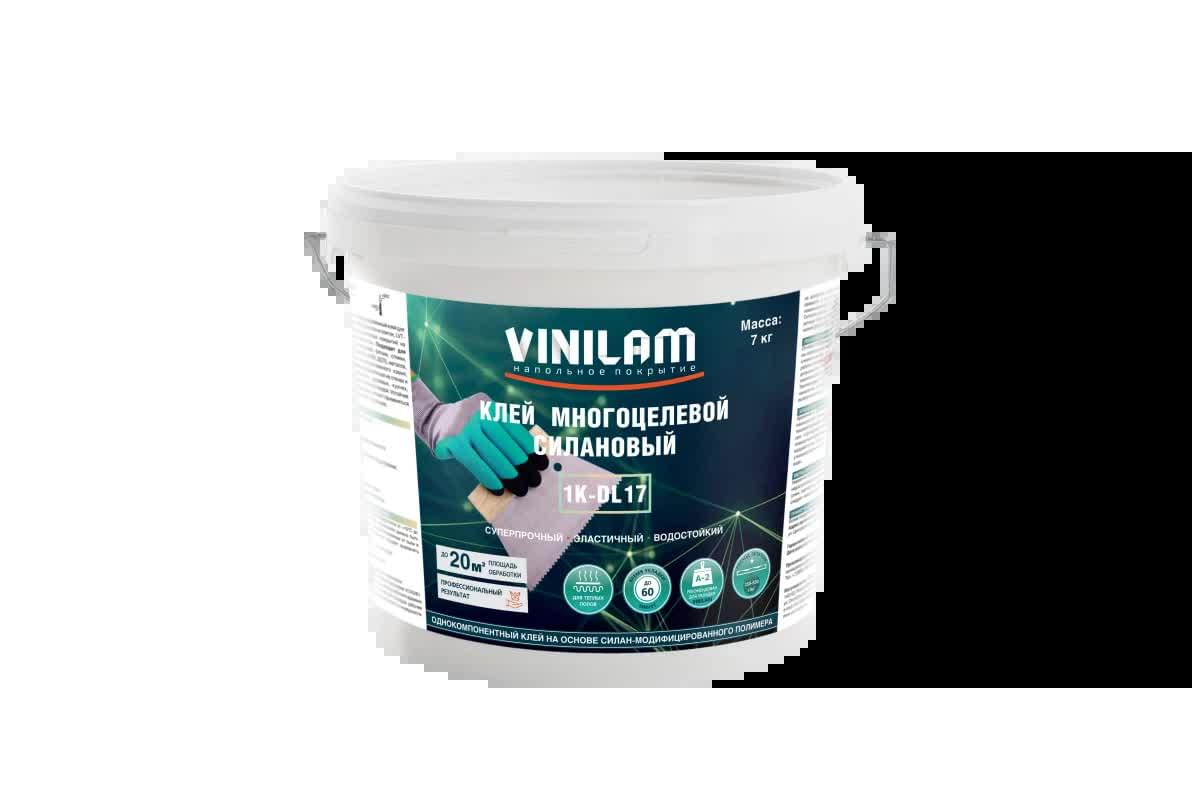 Vinilam Сопутствующие Товары Клей 1K-Dl17 7 кг Многоцелевой Силановый  клей поверхность 