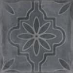 Плитка VitrA Beton X Anthracite Decor 15x15 см, поверхность матовая, рельефная