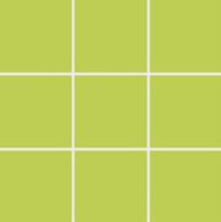 Плитка VitrA Color Ral 1008080 Lime Green Glossy Dm 10x10 30x30 см, поверхность глянец