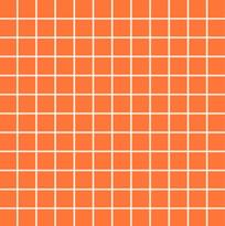 Плитка VitrA Color Ral 2003 Orange Matt Dm 2.5x2.5 30x30 см, поверхность матовая