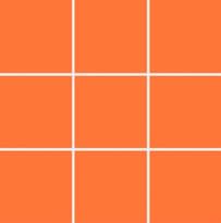 Плитка VitrA Color Ral 2003 Orange Matt Nn 10x10 30x30 см, поверхность матовая