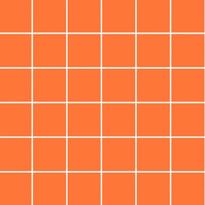 Плитка VitrA Color Ral 2003 Orange Matt Nn 5x5 30x30 см, поверхность матовая