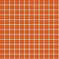 Плитка VitrA Color Ral 2010 Orange Glossy Dm 2.5x2.5 30x30 см, поверхность глянец