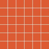 Плитка VitrA Color Ral 2010 Orange Glossy Dm 5x5 30x30 см, поверхность глянец