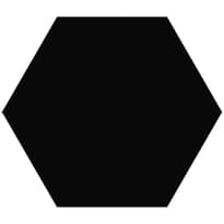 Плитка VitrA Miniworx Ral 0001500 Black Hexagon Matt 21x24 см, поверхность матовая