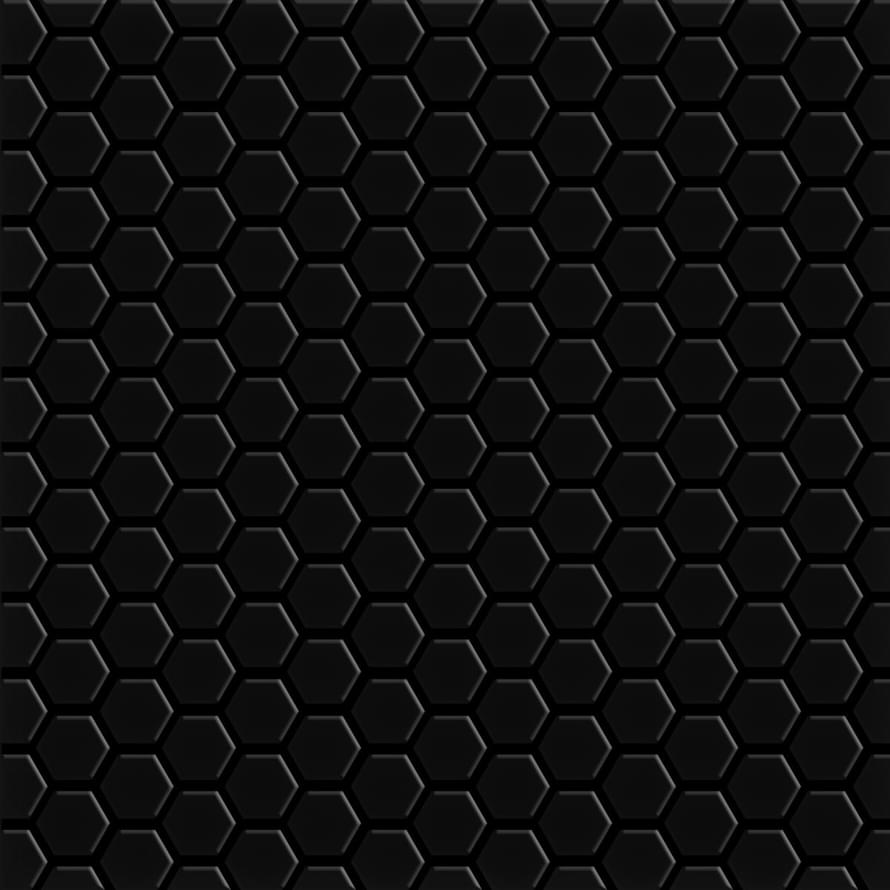 VitrA Miniworx Ral 0001500 Black Hexagon Matt Nn 2.5x2.5 30x30