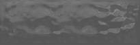 Плитка VitrA Miniworx Ral 0005500 Dark Grey Bumpy Glossy 10x30 см, поверхность глянец, рельефная