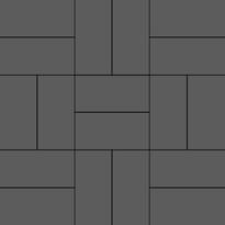 Плитка VitrA Miniworx Ral 0005500 Dark Grey Crosshatch Matt Nn 5x10 30x30 см, поверхность матовая
