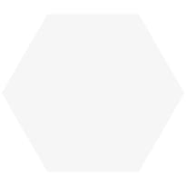 Плитка VitrA Miniworx Ral 9016 White Hexagon Matt 21x24 см, поверхность матовая