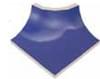 Плитка VitrA Pool Ral 2307015 Blue Down Out External Corner Glossy 8x7 см, поверхность глянец, рельефная