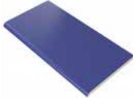 VitrA Pool Ral 2307015 Blue Long Edge Round Tile Glossy 12.5x25