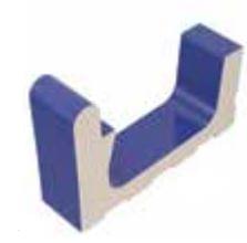 VitrA Pool Ral 5002 Cobalt Blue High Water Level Overflow Quarter Narrow Channel Glossy 2 12.5x25