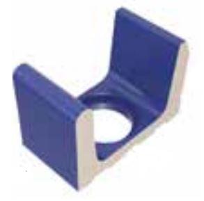 VitrA Pool Ral 5002 Cobalt Blue Low Water Level Overflow Half Wide Channel With Outlet Glossy 12.5x25