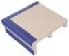 Плитка VitrA Pool Ral 5002 Cobalt Blue Ribbed Tread Tile External Corner Matt 12.5x12.5 см, поверхность матовая, рельефная