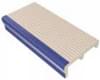 Плитка VitrA Pool Ral 5002 Cobalt Blue Ribbed Tread Tile Glossy 12.5x25 см, поверхность глянец, рельефная