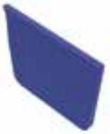 VitrA Pool Ral 5002 Cobalt Blue Wide End Piece Right/Left Glossy 22.5x15