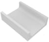 Плитка VitrA Pool Ral 9016 White Channel Tile Glossy 18x12.5 см, поверхность глянец, рельефная