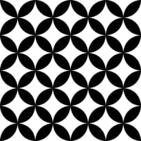 Плитка VitrA Retromix Black And White Circle Positive Small Matt 15x15 см, поверхность матовая