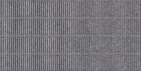 Плитка VitrA Stix Black H. Lines Decor Matt 30x60 см, поверхность матовая, рельефная