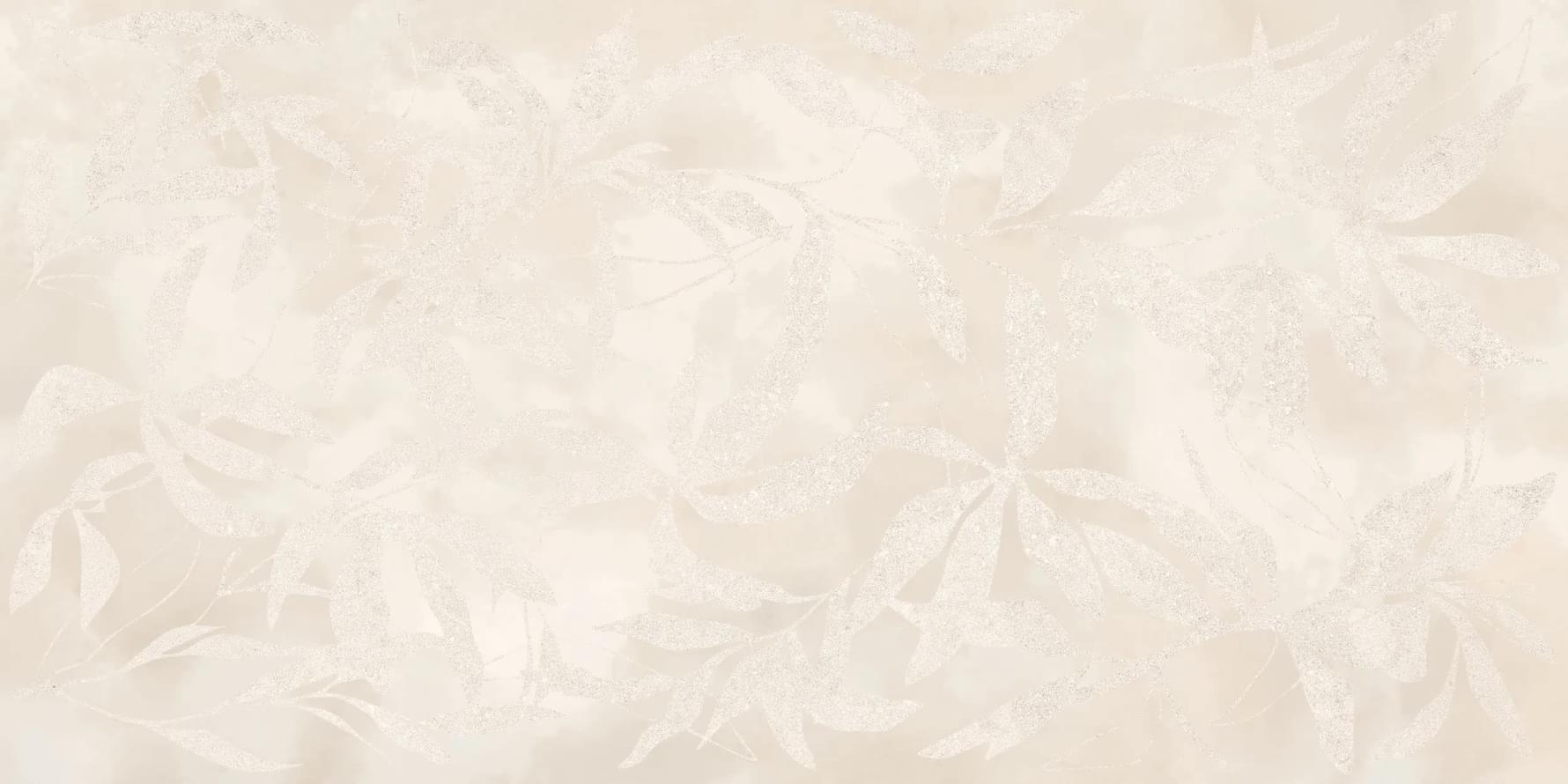 Плитка Vitra ArtWall Цветы Слоновая Кость Матовый 60x120 см, поверхность матовая, рельефная