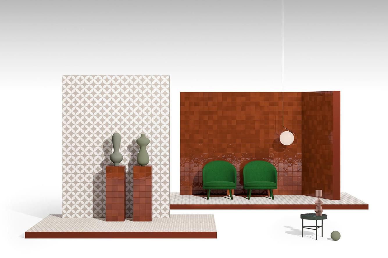 керамогранит фабрики Vitra коллекция Retromix