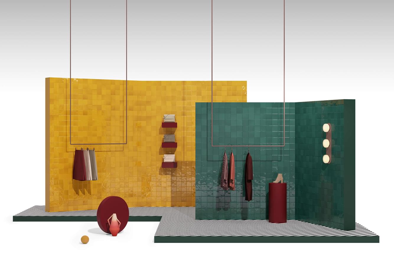 керамогранит фабрики Vitra коллекция Retromix