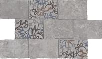Плитка Viva Heritage Mosaico Major Florita Deco Grey 30x45 см, поверхность матовая, рельефная