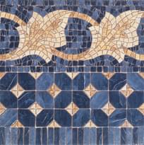 Плитка Vives Iliada Cenefa Midas Azul 43.5x43.5 см, поверхность полированная