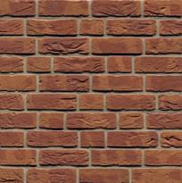 Плитка Westerwalder Klinker Hand Made Brick Rotbraun-Bunt Geflammt Wdf 6.5x21 см, поверхность матовая, рельефная