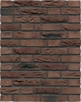 Плитка Westerwalder Klinker Hand Made Brick Ruhrtal Mangan Wdf 6.5x21 см, поверхность матовая, рельефная
