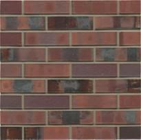 Плитка Westerwalder Klinker Klinker Brick Rotbraun-Bunt Kohle Spezial Df 5.2x24 см, поверхность матовая, рельефная