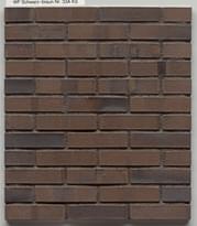 Плитка Westerwalder Klinker Klinker Brick Schwarz-Braun Df 5.2x24 см, поверхность матовая, рельефная