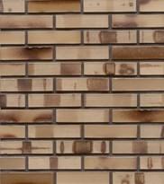 Плитка Westerwalder Klinker Klinker Brick Silbergrau Nuanciert Kohle Spezial Df 5.2x24 см, поверхность матовая, рельефная